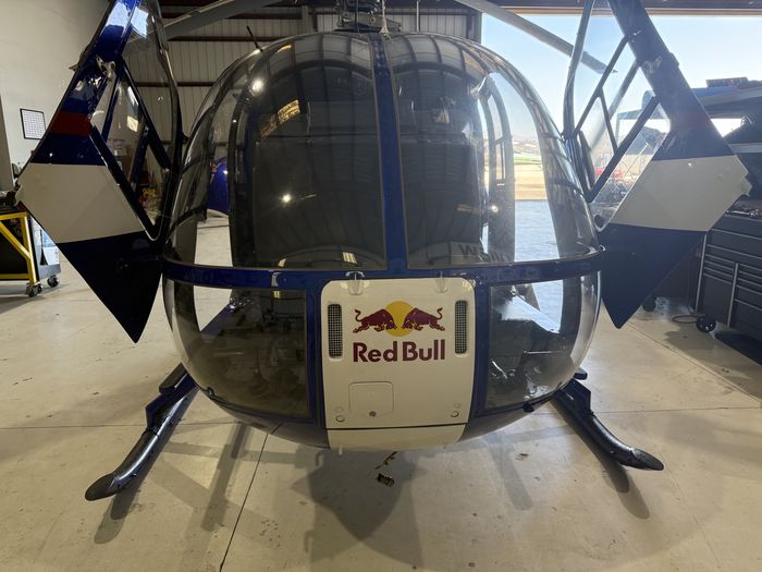 Red Bull helicopter · hangar