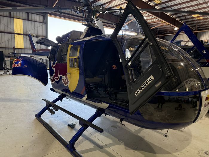 Red Bull helicopter interior