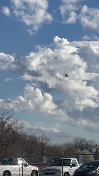 UH-60 in flight over Nashville area